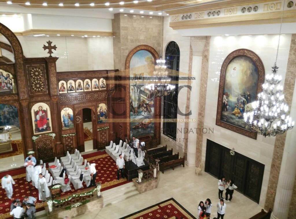 St. Peter & St. Paul Coptic Orthodox Church Doha Qatar Egyptian Marble Company I Built to build